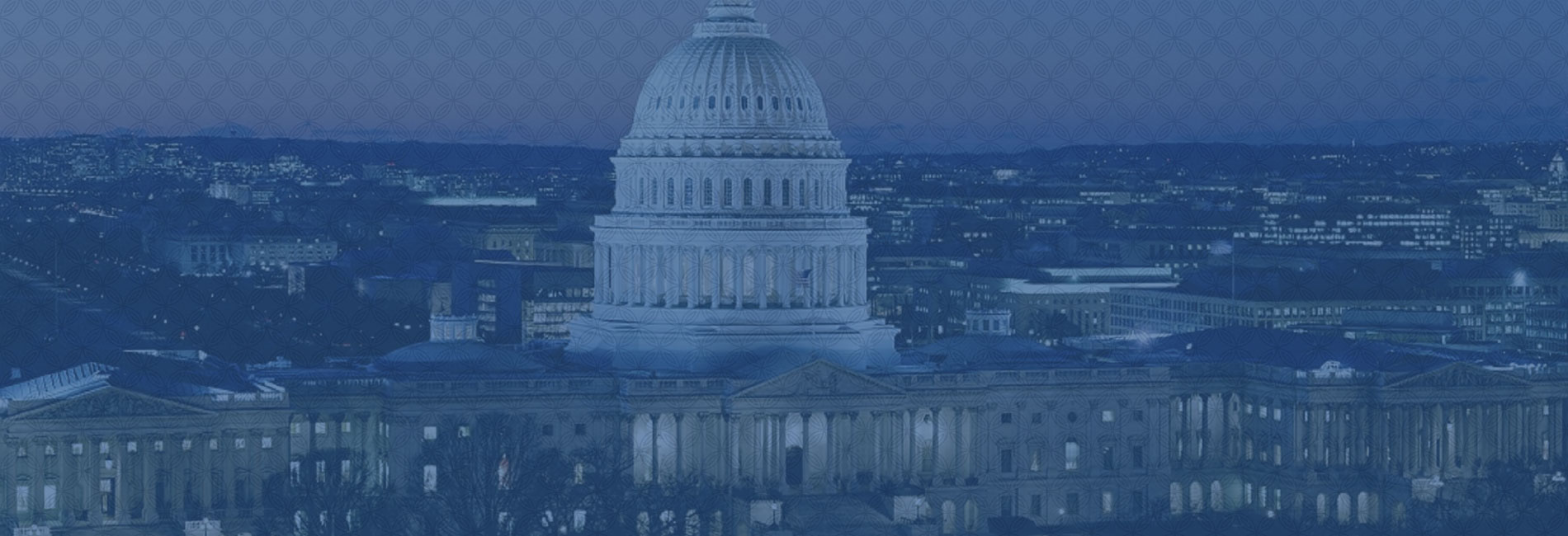 Banner image: Washington DC at night w/blue overlay